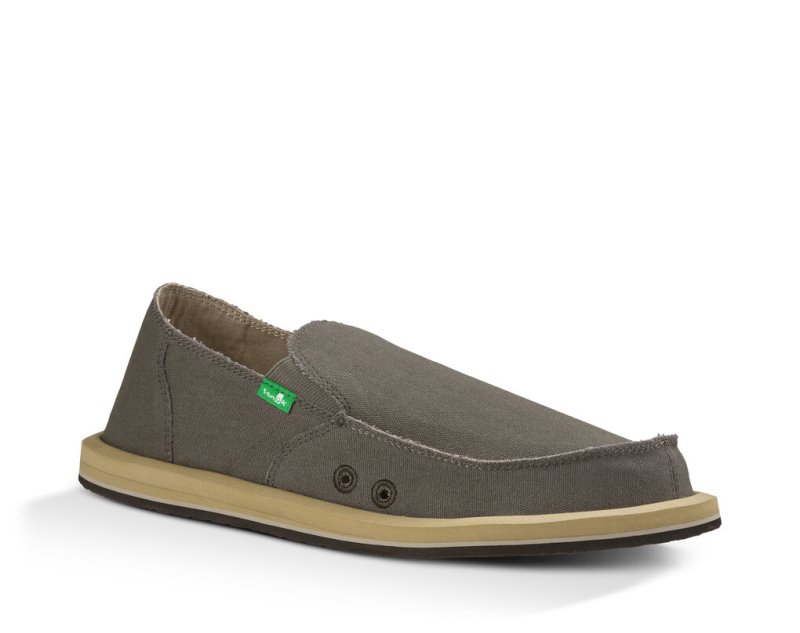 Sanuk Vagabond Men's Shoes Khaki | Canada 204JPQ